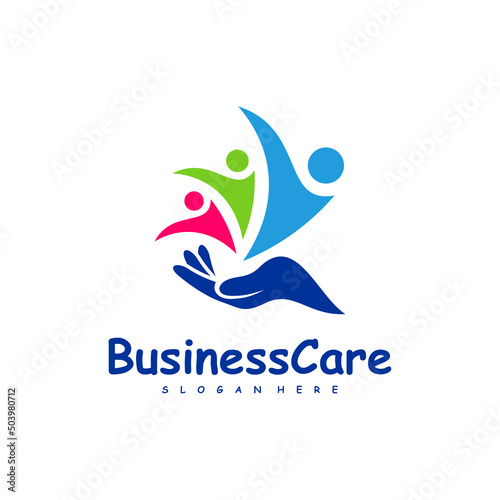 People Care logo design vector. Icon Symbol. Template Illustration