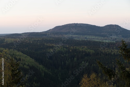 rock formations of sandstone in broumov northern bohemia