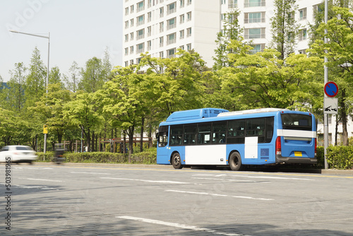 a picture of a bus commercial for Mock up