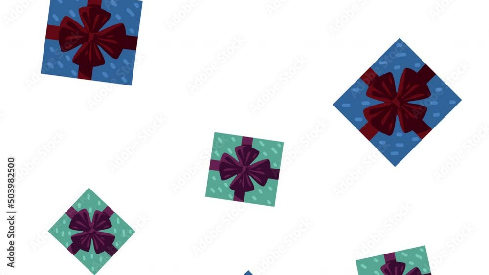 gifts boxes presents pattern