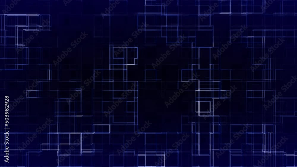 Blue Circuit Board Geometries Loop R Animation Background Blue Circuit Board Geometries Loop R Animation Background