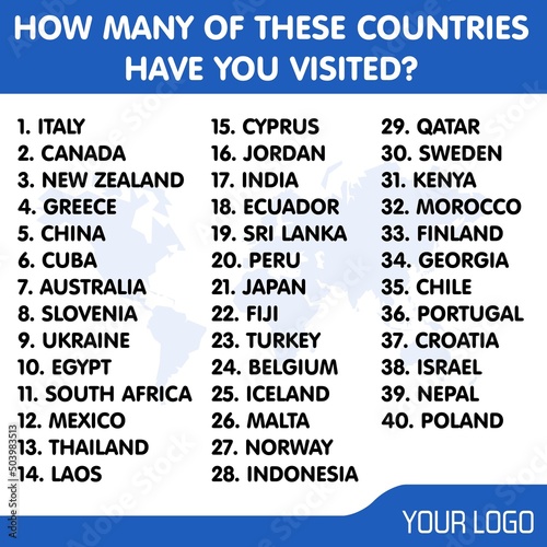 Travel quiz - social media content