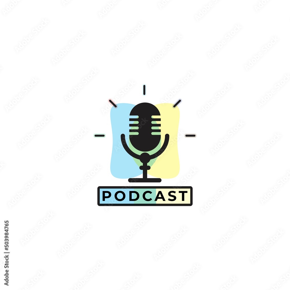 vector podcast black and white, suitable for business logos and brands vector podcast black and white, suitable for business logos and brands