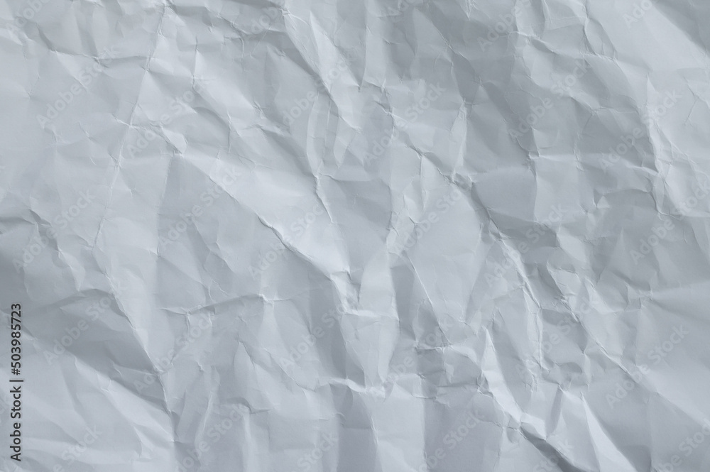 Fototapeta premium White crumpled paper texture