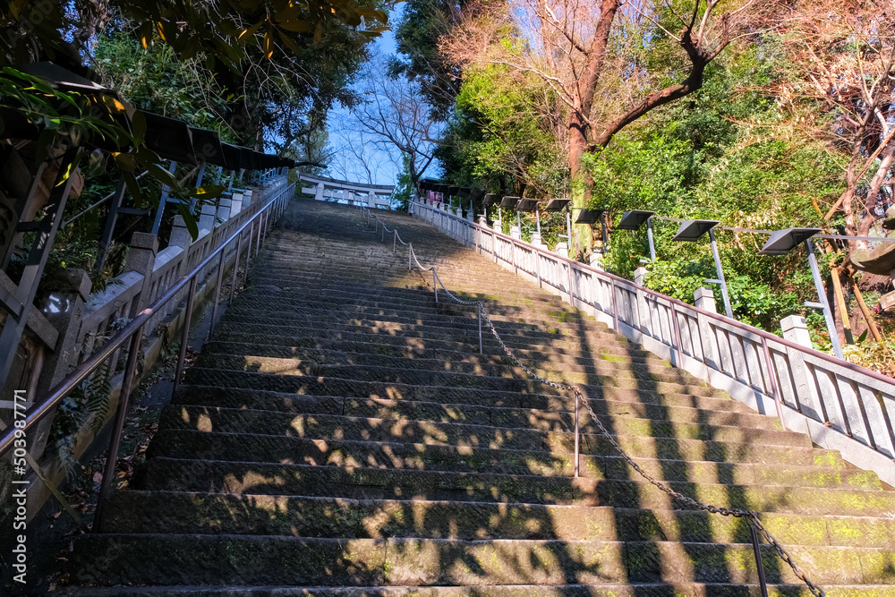 東京都港区 愛宕神社 出世の石段