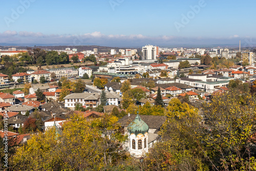 Autumn view of center of town of Lovech, Bulgaria