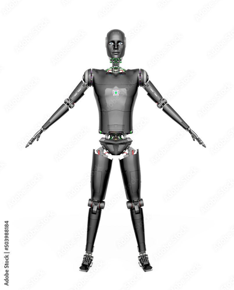 almost human cyberman in a pose