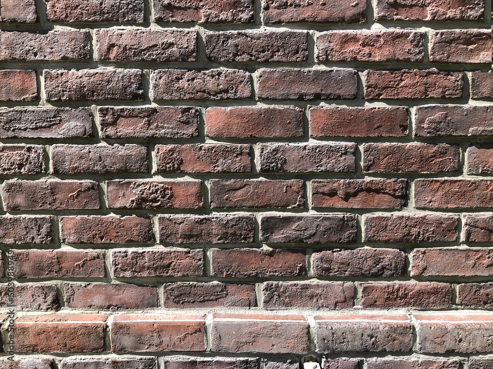Obraz premium 古い赤レンガの壁