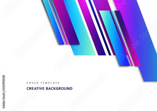 Inclined stripes and lines. Template for business presentations, app covers and website designs. Vector