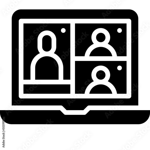 video call solid icon