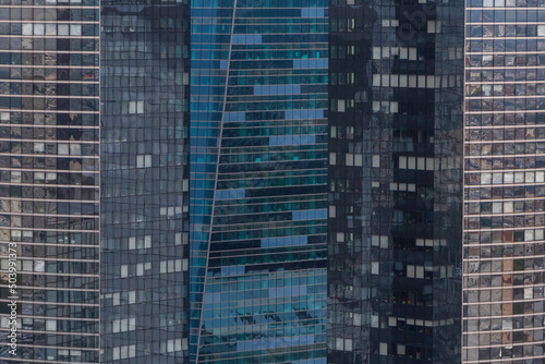 windows of skyscrapers in Paris