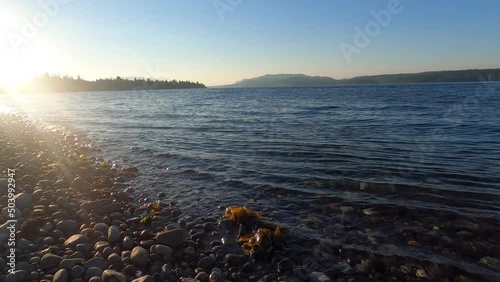Discovery passage at sunset, Campbell River