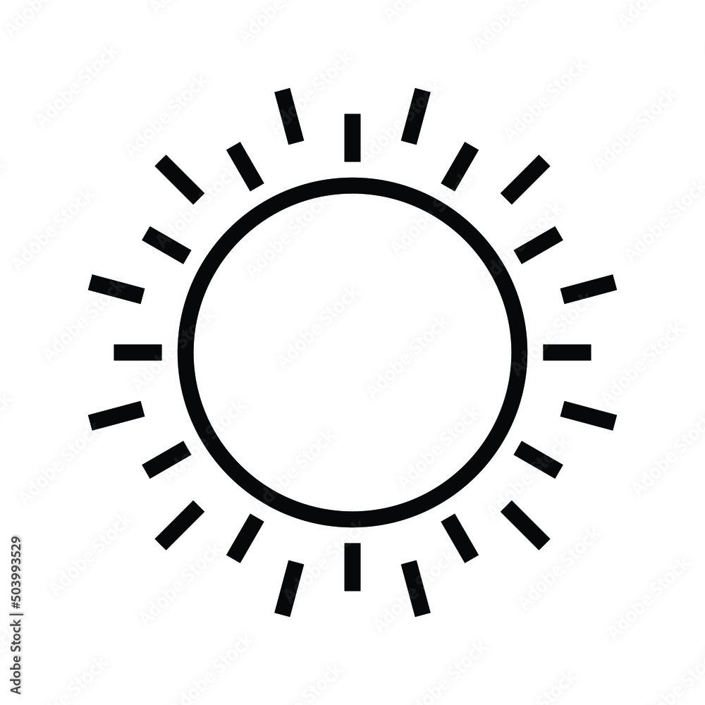 Sun vector icon, flat summer symbol. Simple illustration for web or mobile app Sun vector icon, flat summer symbol. Simple illustration for web or mobile app
