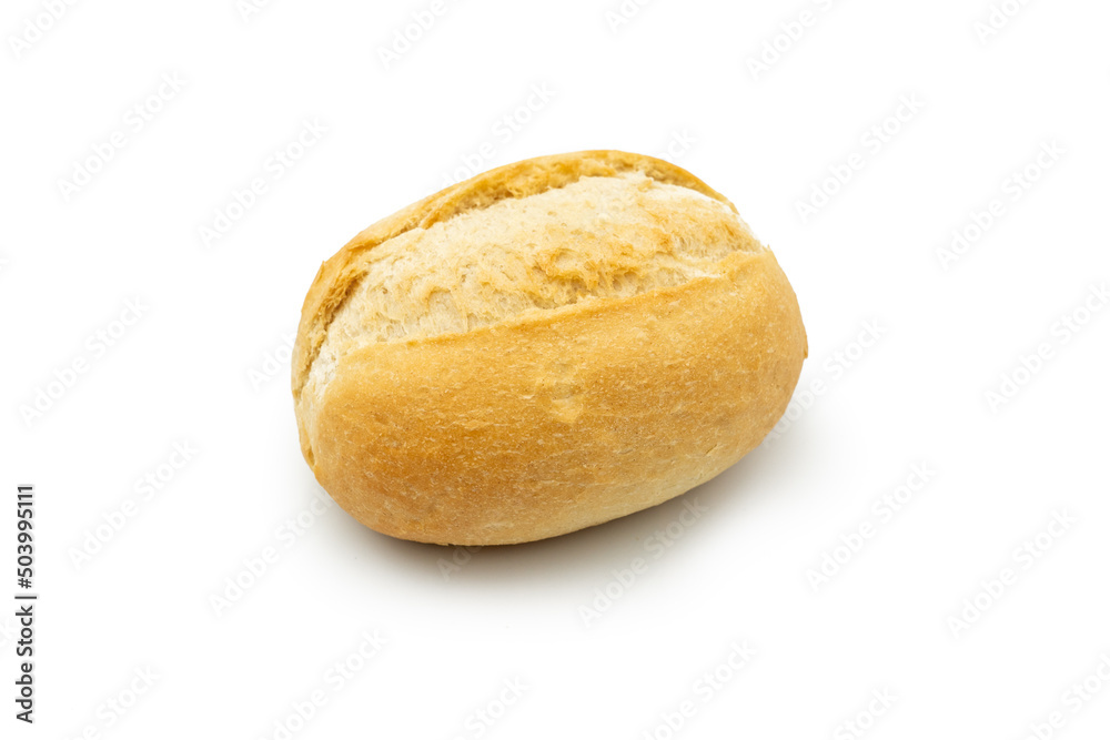 Single bun isolated against a white background Single bun isolated against a white background