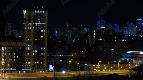 Wallpaper Mural  Timelapse of the city at night  Torontodigital.ca