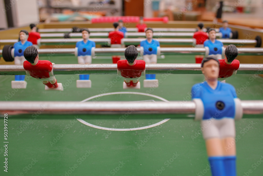 Fototapeta premium children playing soccer game