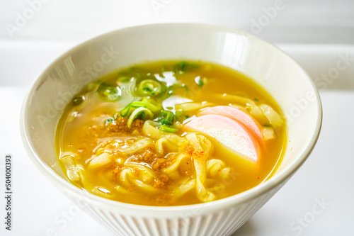 こんにゃく麺のカレーうどん