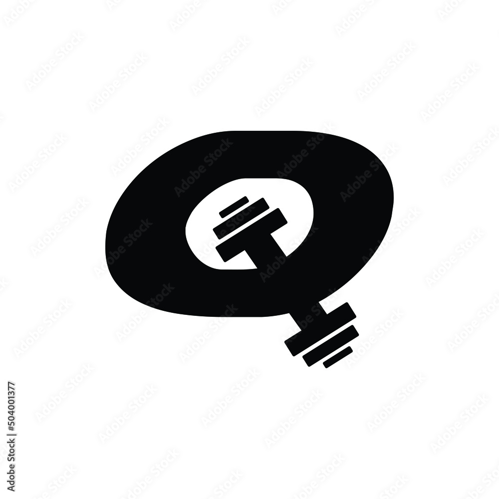 Letter Q Logo With barbell. Fitness Gym logo. Letter Q Logo With barbell. Fitness Gym logo.