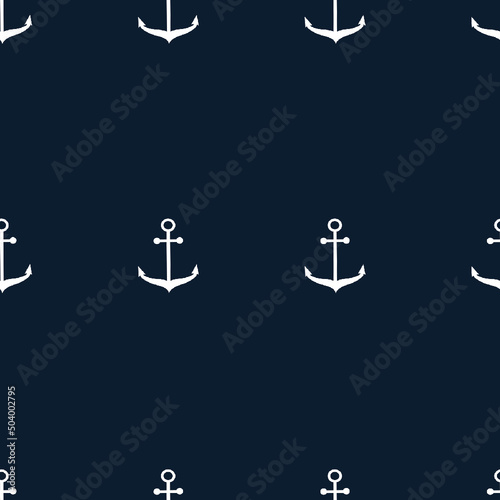 Nautical Anchors Seamless Repeat Design
