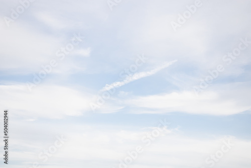 Sky on a cloudy day. Blue sky with clouds. Cloudiness © Лилия Люцко