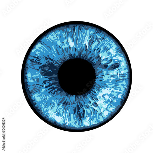 Blue Eye - Vector Illustration