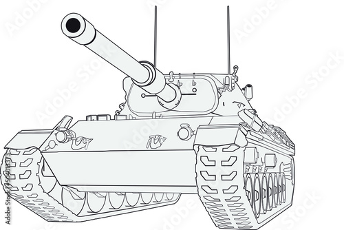 Fotografia German Leopard I main battle tank