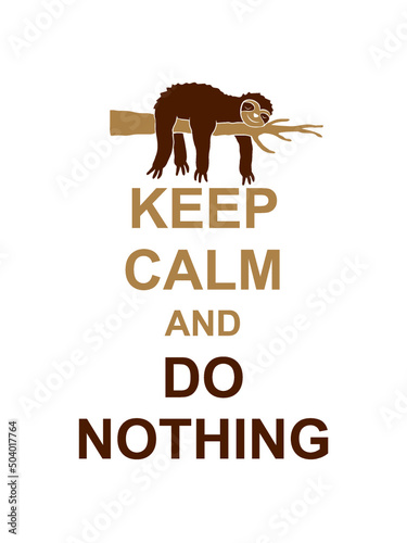 Faultier Keep Calm 