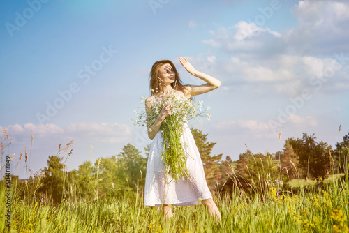 girl in the field