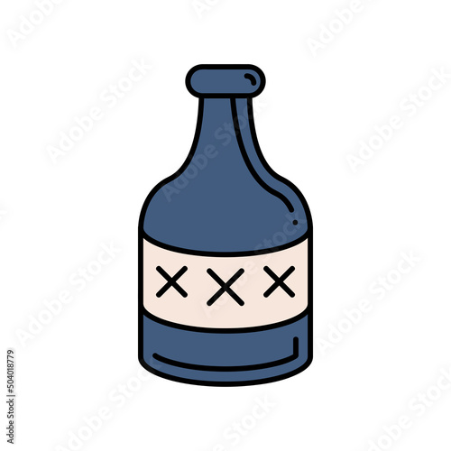alcohol bottle tattoo