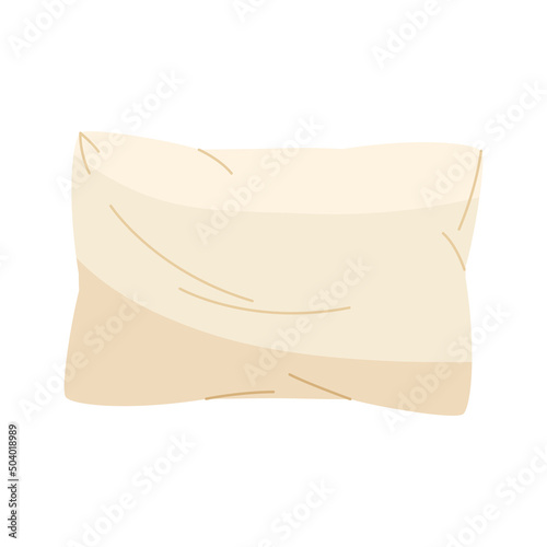 white pillow bed