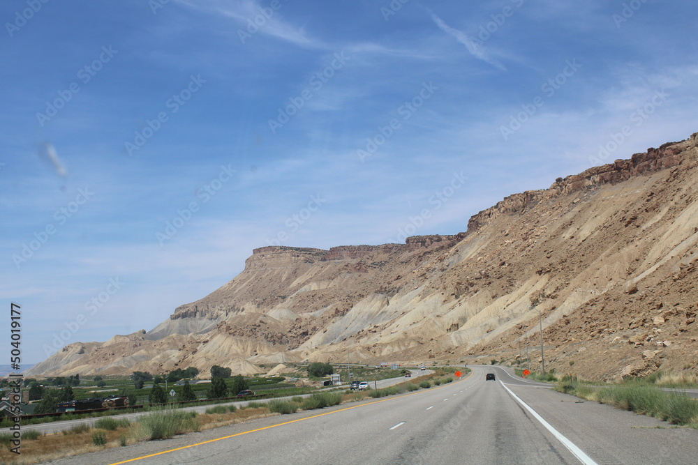 road in the desert road in the desert