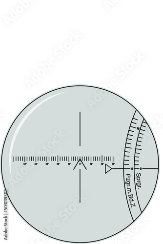 The most likely variant of the reticle of the German superheavy MAUS tank. Vector image with attention to detail