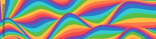 Pride gradient background with LGBTQ Pride flag colours.