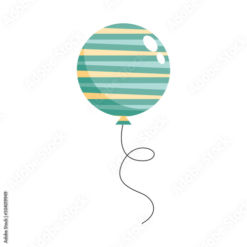green balloon helium floating