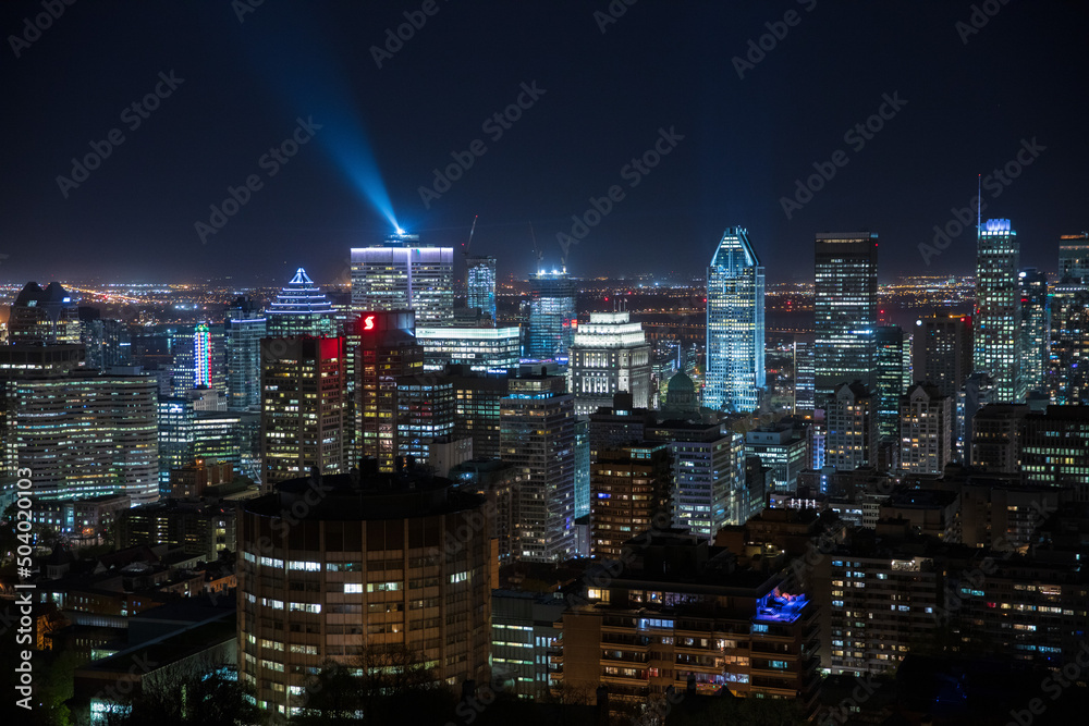 Downtown Montreal at Night