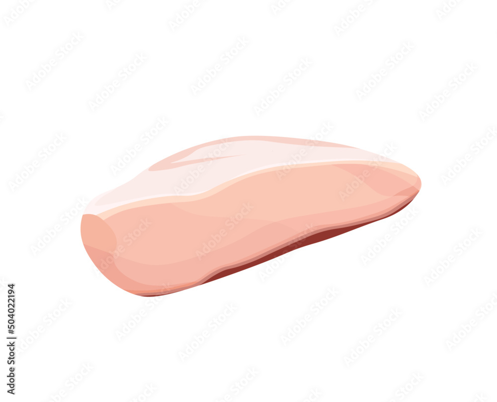 Realistic Raw chicken fillet vector illustrations in flat style. Chicken breast Isolated on white background
Realistic Raw chicken fillet vector illustrations in flat style. Chicken breast Isolated on white background
