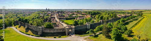 Fotografia, Obraz view of the medieval city of Provins which belongs to the unesco world heritage