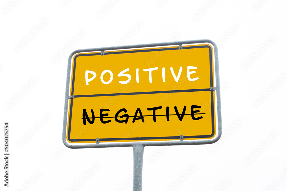 The words negative and positive are standing on the sign, business and service rating, evaluation concept, marketing, having an optimistic mindset, the way forward The words negative and positive are standing on the sign, business and service rating, evaluation concept, marketing, having an optimistic mindset, the way forward