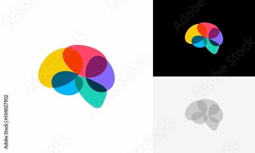 brain logo vector design