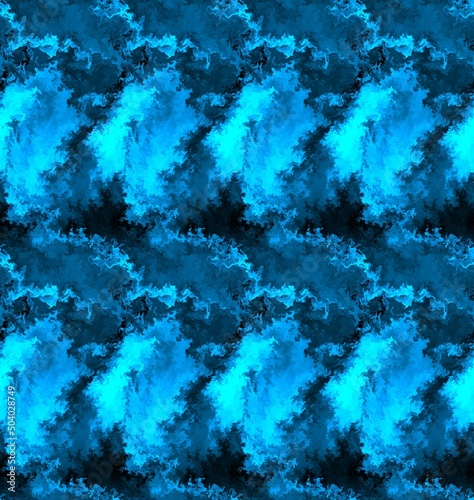 Blue abstract patterned seamless background for wallpapers