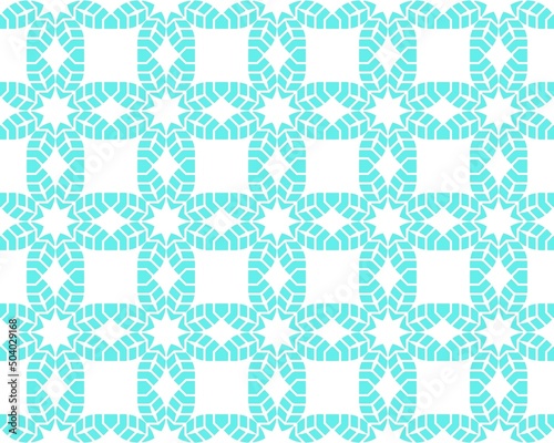 Illustration of seamless tile pattern isolated on a white background