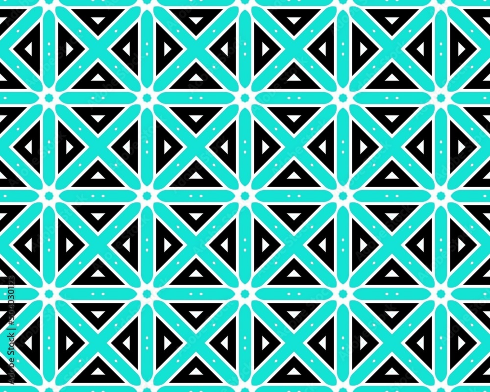 Seamless tile pattern illustration with geometric signs Seamless tile pattern illustration with geometric signs