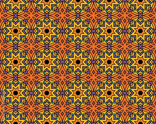 Beautiful colorful star pattern