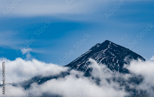 clouds over the mountains