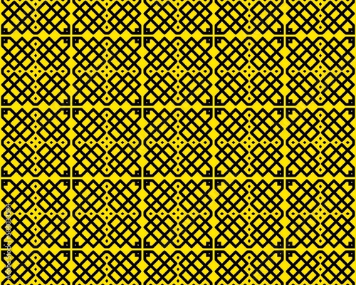 An Illustration of a seamless tile pattern in a yellow color perfect for background or wallpaper