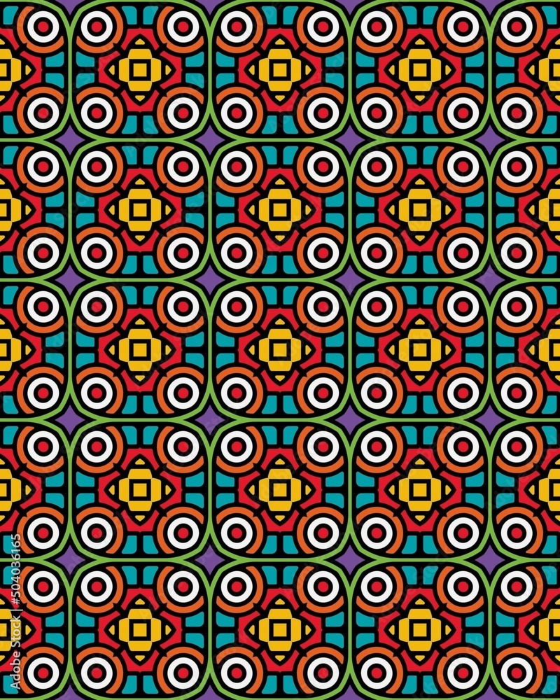An illustration of an abstract seamless pattern An illustration of an abstract seamless pattern