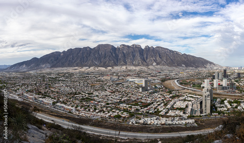 Panorama cerro de las mitras, Monterrey Mexico photo