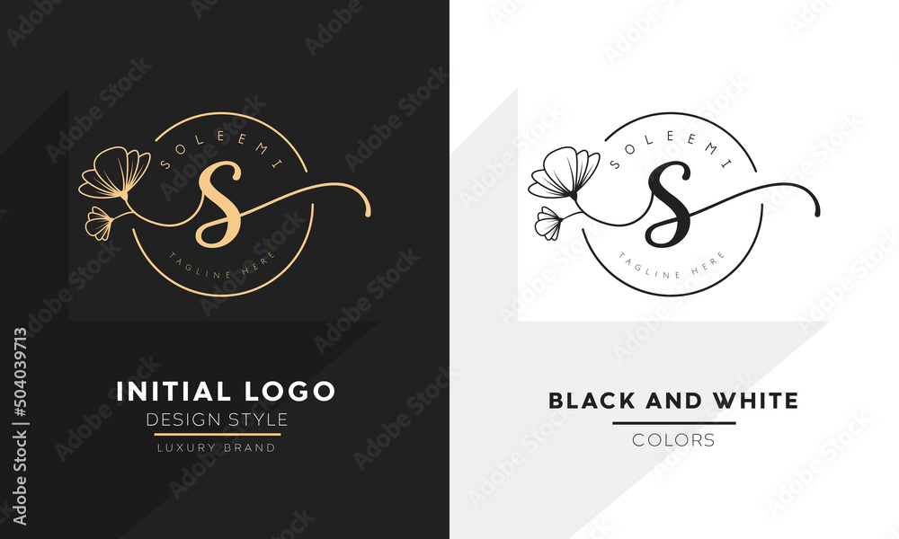 initial letter s logo, flower handwriting logo design, vector logo for women beauty, salon, massage, cosmetic or spa brand. initial letter s logo, flower handwriting logo design, vector logo for women beauty, salon, massage, cosmetic or spa brand.