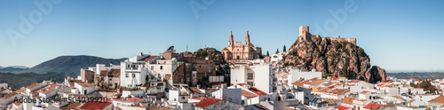 Panoramic view of Olvera with church in the background