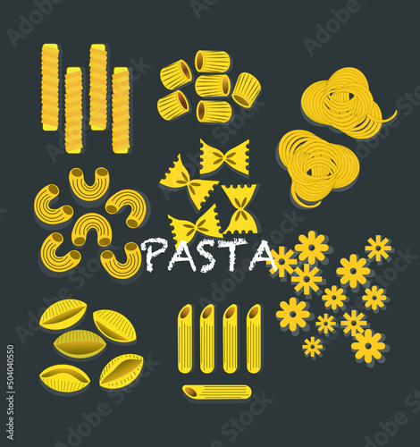 One set of 8 Pasta is fulfill your need. It is nice and easy to  design your own clip art, sticker, pattern, t-shirt,  poster, card, home deco, brochure and more.   